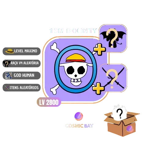 🏴‍☠️LEVEL 2800 + 10M BOUNTY+ RAÇA FULL V4 ALEATÓRIA